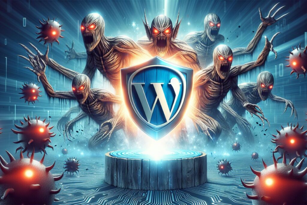 WordPress site protected from Malware monsters.